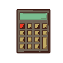 analysis, graphic, calculator, business, calculation, set, strategy icon