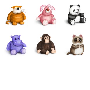 Plush icon sets preview
