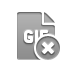 close, file, gif, format icon