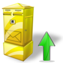 Box, Letter, Up icon