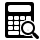 calculator, zoom icon