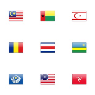 Flag icon sets preview