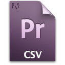 pr, document, csv, file icon
