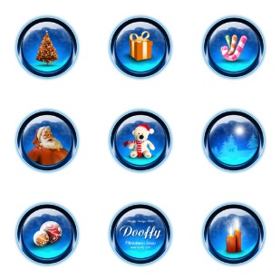 Christmas icon sets preview