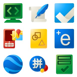 Google Products icon sets preview
