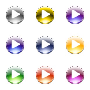 Windows Media Player 11 icon sets preview