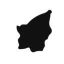San Marino country map black shape icon