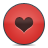 love, valentine, heart, red, button icon