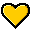 valentine, heart, love, yellow icon