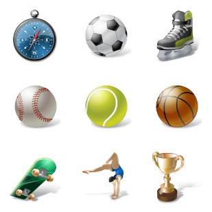 Vista Style Sport icon sets preview