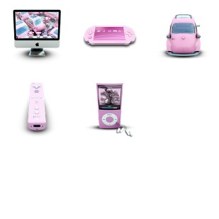 We Love Pink icon sets preview