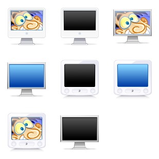 Apple Monitors icon sets preview