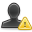 User, Warning icon