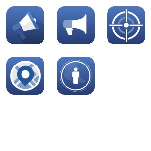 Facebook ads icon sets preview