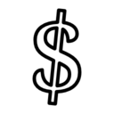 Dollar currency symbol variant icon