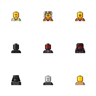 Star Wars Lego icon sets preview