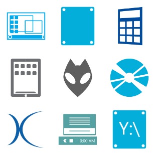 Metro Uinvert Dock icon sets preview