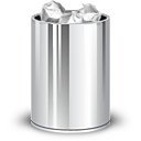Full, Trashcan icon