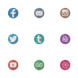 flat colourful icon sets preview