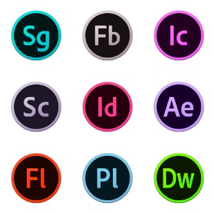 Adobe CC Circles icon sets preview