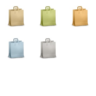 Paperbag icon sets preview