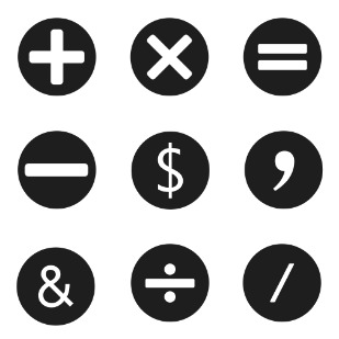 Math & Business icon sets preview