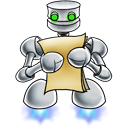 robot documents icon