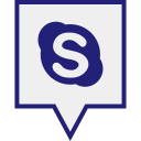 skype, media, social, logo icon