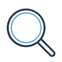 magnifying, search, magnifier, zoom, explore, research, find icon