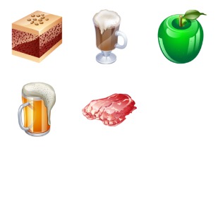 Real Vista Food icon sets preview