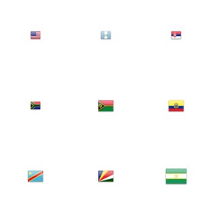 Flags icon sets preview