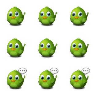 Birdie Adium icon sets preview