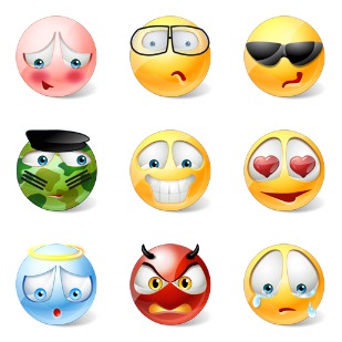 Vista Style Emot icon sets preview