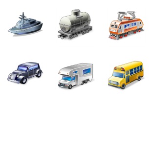 Real Vista Transportation icon sets preview