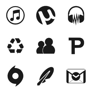 Metronome icon sets preview