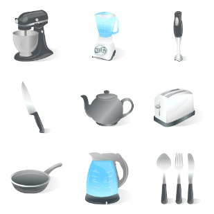 Kitchen Icons icon sets preview
