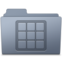 Folder, Graphite, icon