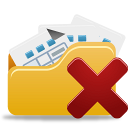 Delete, Folder, Open icon