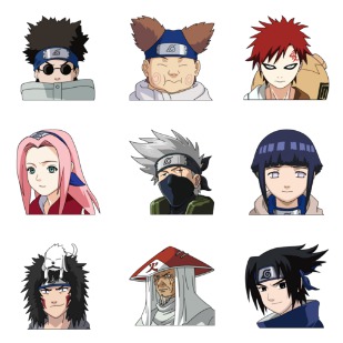 Naruto Vol. 1 icon sets preview
