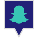 media, snapchat, social, logo icon