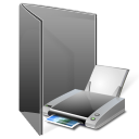folder, print, printer icon