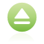 green, eject, button icon