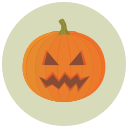 angry, pumpkin, halloween icon