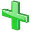 plus, new, cross, medical, green, expand, create, add, make, mean icon