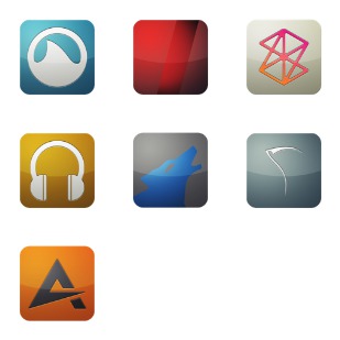 Flurry For Audio 3 icon sets preview