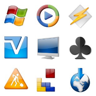 Cristal Intense icon sets preview