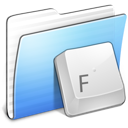 aqua, folder, stripped, fonts icon