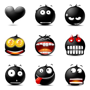 POPO Emotions: The Blacy icon sets preview