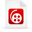 file, paper, red, document icon
