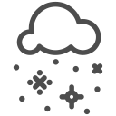 snow, sky, flakes, clouds, winter, christmas, cold icon
